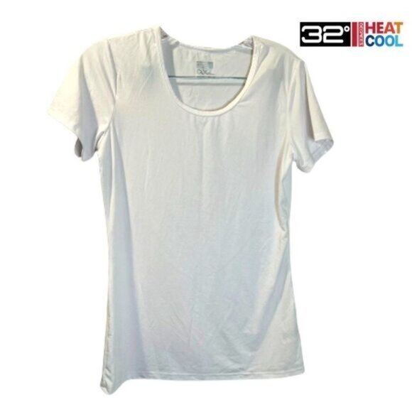 32degrees Women's Scoop Neck Short Sleeve Tees Cool Fitted T-shirt‎ - Picture 4 of 8